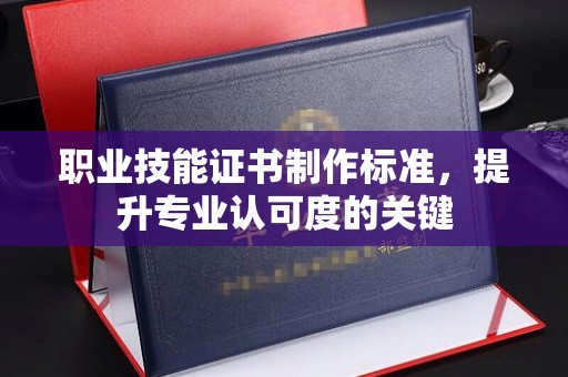 振兴职业技能证书制作标准，提升专业认可度的关键