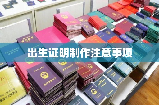 振兴出生证明制作注意事项