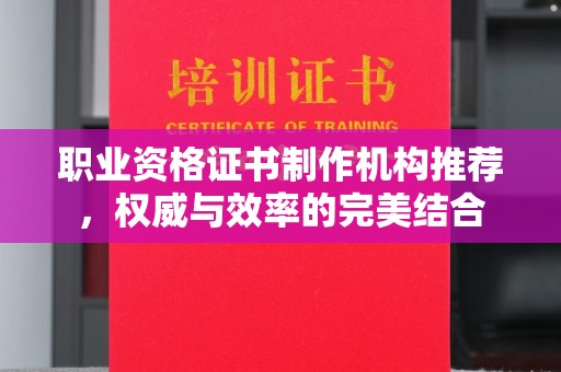 振兴职业资格证书制作机构推荐，权威与效率的完美结合