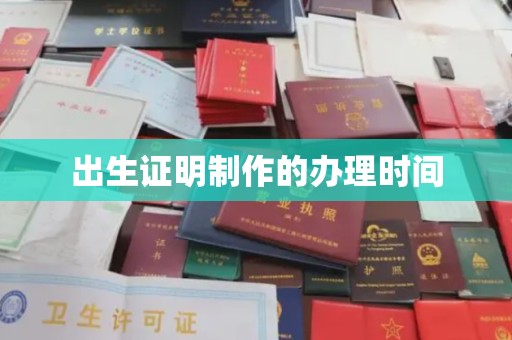 振兴出生证明制作的办理时间