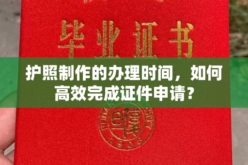 振兴护照制作的办理时间，如何高效完成证件申请？