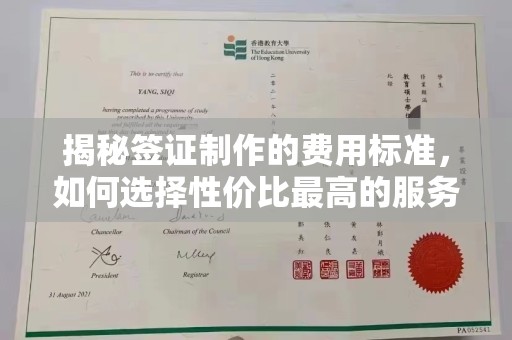 振兴揭秘签证制作的费用标准，如何选择性价比最高的服务？