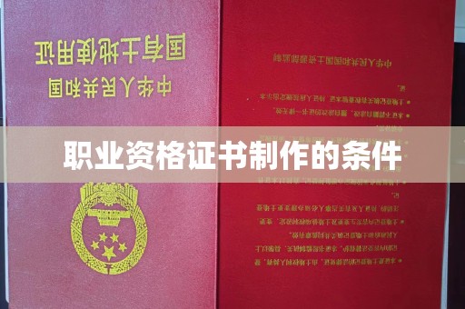 振兴职业资格证书制作的条件